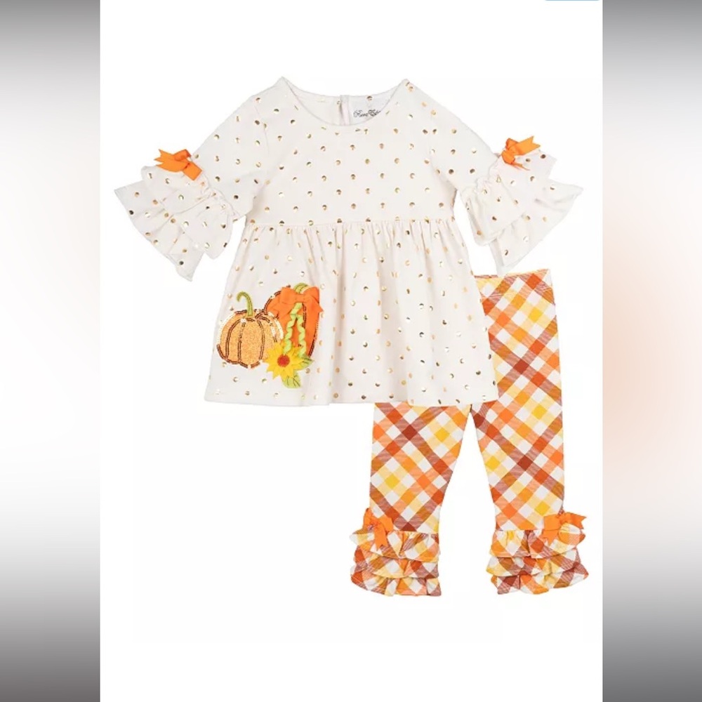 Rare Editions Pumpkin Set - White and Orange